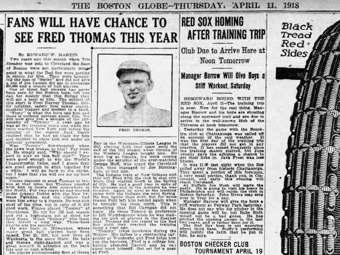 Newspaper clip from the Boston Globe